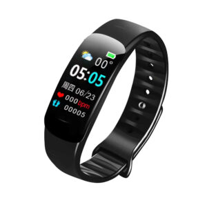 C1 PLUS Men’s and Women Smartwatch Sports Wristband with Bluetooth Step Counter Fitness Tracker Heart Rate Blood Pressure Sleep