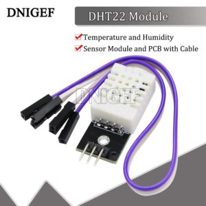 DNIGEF 1 PCS DHT22 Singlebus Digital Temperature and Humidity Sensor Module AM2302 and PCB with Cable