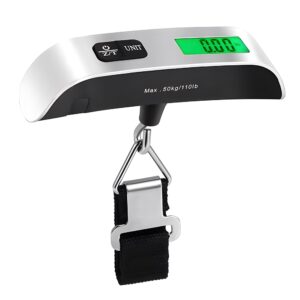 Electronic Luggage Scale Digital 110lb/50kg Pocket Portable Weight Scale Baggage Weight Balance Hanging Suitcase Travel Scale