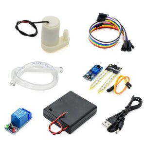 Automatic Irrigation Module DIY Kit Automatic Watering Kit Soil Moisture Sensor Relay Module 50cm Hose for Arduino