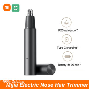 2024 NEW XIAOMI Mijia Electric Nose Hair Trimmer Portable Nose Ears Hair Eyebrow Trimmer for Men Rechargeable Painless Clipper