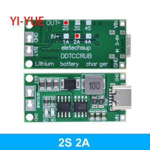 Multi-Cell 2S 3S 4S Type-C To 8.4V 12.6V 16.8V Step-Up Boost LiPo Polymer Li-Ion Charger 7.4V 11.1V 14.8V 18650 Lithium Battery