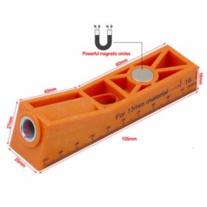 Woodworking Oblique Hole Locator Pocket Hole Angle Drill Guide Hole Punch Locator Set DIY Carpentry Tool
