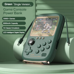 2023 New Portable Mini Game Power Bank Built-in 10000 Games 6000Mah Capacity Retro Handheld Game Console 3.2 Inch LCD Screen