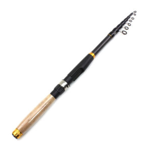Telescopic Fishing Pole Cork Handle Small Short Sea Pole Spinning Fishing Rod for River Lake Reservoir Ice Fishing and So On