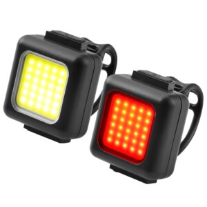Mini Bike Light Cycling Bicycle Front Rear Light Type-C USB Charging Headlight Warning Taillight LED Lantern Cycling Tail Lamp