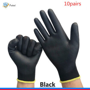 12 pairs of protective work gloves wear-resistant non-slip anti-static gardening and woodworking machinery safety work gloves