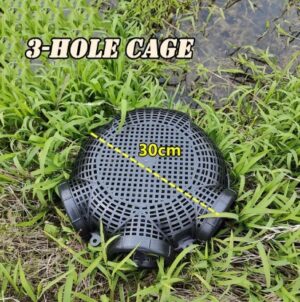 Black Fish Net Cage Fishnet Finless Eel Loach Trap Fishing Pot Durable Plastic Container Mud Cage Container Fishing Traps