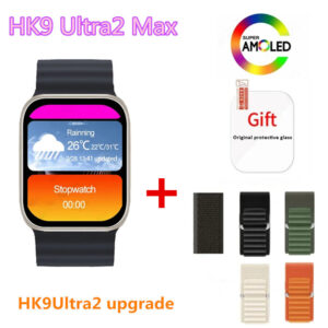 2024 NEW HK9 Ultra 2 Max Amoled Screen Smart Watch GEN4 Local Music Album 2GB ROM ChatGPT NFC TWS Smart Watch for Men and Women