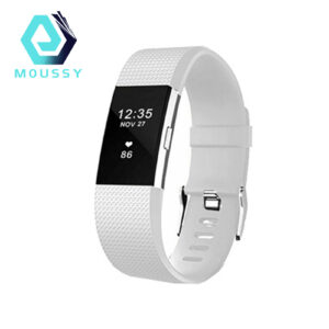 Watch Band Checkered Pattern Smartwatch Bracelet Soft Silicone Strap Replacement for Fitbit Charge 2(just 1 Strap,not 1 watch)