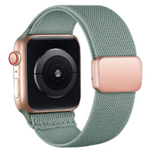 Magnetic Loop For Apple Watch Band 40mm 44mm 45mm 49mm 41mm 38mm Scrunchie Nylon bracelet iwatch ultra 2 Series 9 3 7 8 se strap