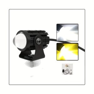 Motorcycle LED Fog Lights ATV Driving Fog Light Auxiliary Spotlight Projector Lens Super Bright Electric Motor Fog Lamp