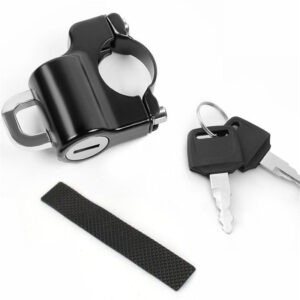 Universal Motorcycle Helmet Lock Bicycles Portable Security Anti-Theft Fixed Helmet Lock for 22-28mm Handlebar Moto Accessories