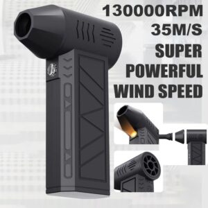 Cleaning Wind Speed 35m/s 130000RPM Turbofan With Flashlights Dust Removal High Power Jet Fan Dust Blower Powerful Violent Turbo Fan