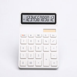 Solar Calculator with Dual Power Supply, 12 Digits, Electronic Calculator, Home, Office, School, Financial, accounting Tools