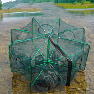 Mesh For Fishing Net/Tackle/Cage Folding Crayfish Catcher Casting/Fish Network Crab/Crayfish/Shrimp/Smelt/Eels Traps fishing