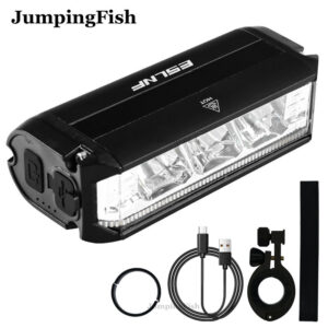 1800LM 3 Led MTB Bicycle Lights 2000MAH Rechargeable Bike Light Flashlight Outdoor Cycling Bike Accessories for Electric Scooter