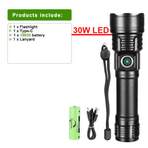 10000LM Led Flashlight Military Tactical Flashlight Long Range 3000M Ultra Powerful Led Torch Rechargeable Army Tactical Lantern