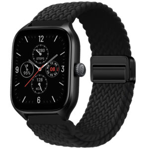 Braided Solo loop strap For Amazfit GTS/2/2e/3/4/GTS2 Mini/GTR 47mm/GTR2/4/3/Pro nylon Bracelet Amazfit bip 20mm/22mm Watch band