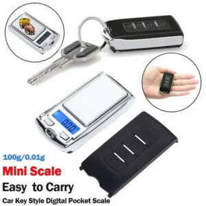 1pc Mini Electronic Digital Pocket Scale 100g 0.01g Precision Weighing LCD Backlit Display For Gold, Herb, Baking Kitchen Scales