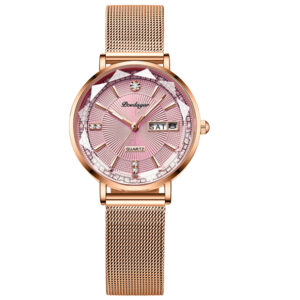 2024 New Luxury Women Bracelet Quartz Watches For Women Casual Waterproof Luminous Mesh Stainless Steel Ladies Wristwatches