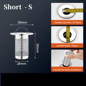Floor Drain Filter Mesh Anti-Clogging Sink Strainer Food Hair Stopper With Handle Anti-Pest Sealing Cover Shower Leak Net