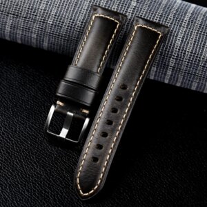 Genuine Leather Calfskin Strap 20mm 22mm for Huawei Watch GT 4 3 46mm Amazfit GTR Leather Strap for Galaxy Watch 6 5 Accessories