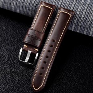 Genuine Leather Calfskin Strap 20mm 22mm for Huawei Watch GT 4 3 46mm Amazfit GTR Leather Strap for Galaxy Watch 6 5 Accessories