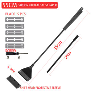 Aquarium cleaner fish tank algae removal scraper water grass flat sand algae removal cleaning multifunctional cleaning tool set