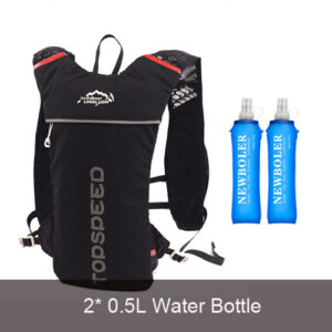 Ultra Lightweight Running Backpack 5L Running Trail Hydration Vest Pack Marathon Running Bike Rucksack bag 500ml Soft Flask
