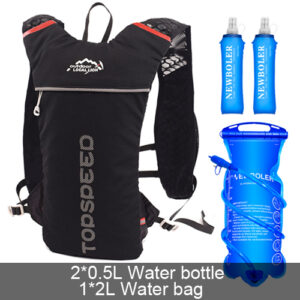 Ultra Lightweight Running Backpack 5L Running Trail Hydration Vest Pack Marathon Running Bike Rucksack bag 500ml Soft Flask