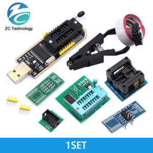 Original CH341A 24 25 Series EEPROM Flash BIOS USB Programmer Module + SOIC8 SOP8 Test Clip For EEPROM 93CXX / 25CXX / 24CXX