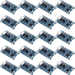 20pcs TP4056 1A 5V Lithium Battery Charging Board Module Micro USB/Type-c Interface Charging Protection 2-in-1
