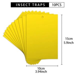 10 Pieces/set Fruit Fly and Slime Board Insect Traps, Fruit Orchard, Melon Garden, Farm, Household Insect Traps
