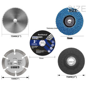 5pcs/Set 75mm Cutting Disc 3 ” Grinding Wheel Metal Woodworking Stone Marble Cutting Grinding Saw Blade For Mini Angle Grinder