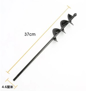 Drill Bit Garden Set Steel Gardening Punch Holes Tools Spiral Rod Loose Soil Digging Pit Sowing Planting Flowers and Trees Plant