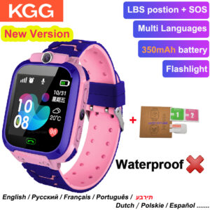 Q12 Children’s Smart Watch SOS Phone Watch Smartwatch Camera With Sim Card Waterproof IP67 Kids Gift For IOS Android