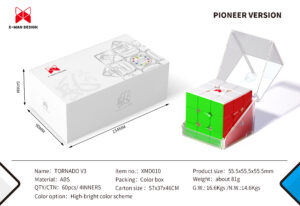 QiYi X-Man Tornado V3M Pioneer UV 3×3 Version Magnetic Magic Speed Cube Qiyi XMD Tornado V3 M Flagship Version Puzzle Toys