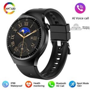 For Huawei GT4 PRO Smart Watch Men Watch 4 Pro AMOLED HD Screen Bluetooth Call GPS NFC Heart rate BloodSugar SmartWatch 2024 New