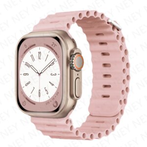 Ocean Strap For Apple watch Ultra 2 49mm band 44mm 45/41mm 40/42mm Silicone Original 1:1 Bracelet iWatch Series 9 8 7 6 5 4 3 se