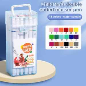 12-262 Colores Double Pen Tip Markers Brush Pens Set Painting Highlighter School Art Supplies for Artist Stationery