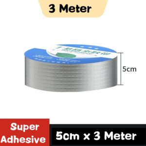 Waterproof Tape High Temperature Resistance Aluminum Foil Thicken Butyl Tape Wall Pool Roof Crack Duct Repair Sealed Self Tape