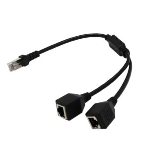 RJ45 Male to 2 Female RJ45 Connector Splitter Ethernet 2-in-1 Internet Adapter Cable Separator LAN Network Adapter Cable