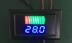 12V 24V 36V 48V 60V Car Battery Charge Level Indicator Lithium Battery Capacity Meter Tester Display LED Tester Voltmeter