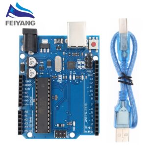 UNO R3 Development Board ATmega328P CH340 CH340G For Arduino UNO R3 With Straight Pin Header with Cable