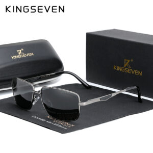 KINGSEVEN Brand Designer Polarized Sunglasses For Driving Men Square Sun Glasses For Men’s Fashion Travel Eyewear