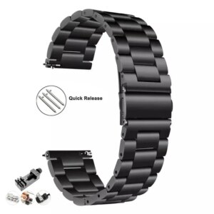 Stainless Steel Strap For Xiaomi Mi Watch Color Band Metal 22MM Quick Release Bracelet For Amazfit Pace Stratos 3 2 2S GTR 47MM