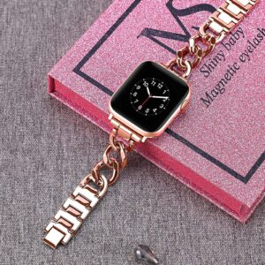 Luxury Metal Strap for Apple Watch Series 9 Ultra 8 7 SE 6 5 4 3 Single Chain Wristband for iWatch Band 38/40/41/42/44/45/49mm
