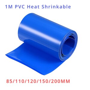 1M PVC Heat Shrink Tube 85/110/120/150/200MM Insulated Film Wrap Lithium Case Protection Cable Sleeve of 18650 Battery Packs