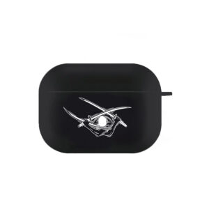 Anime R Zoro Cool Airpod Case Black and White Earphone Cover for AirPods 2 3 Pro 2nd Generation Case One Gift for Piece Fans